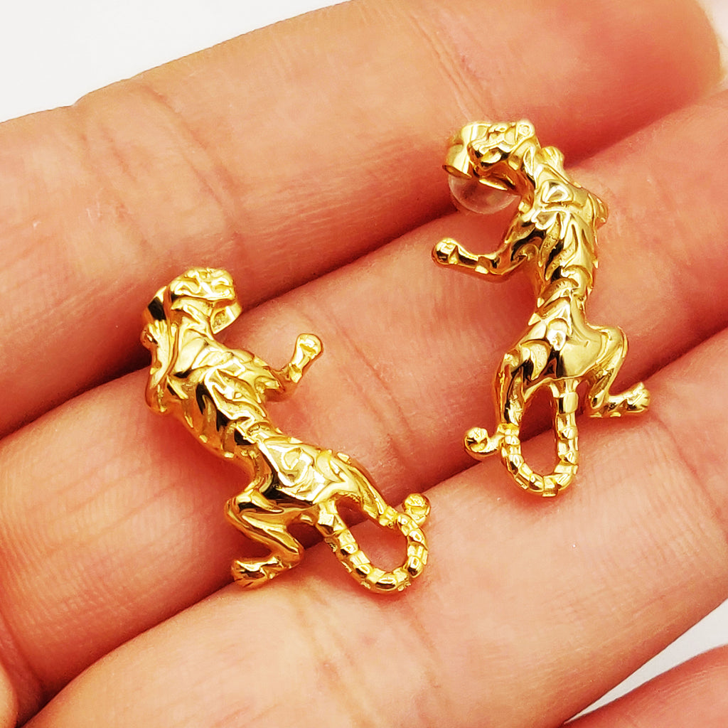 Boucles d'oreilles Torsade Jaguar de Dessus Luxe