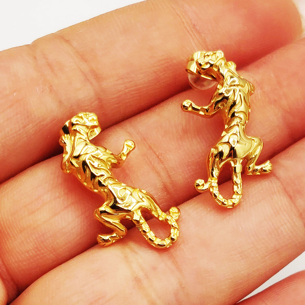 Boucles d'oreilles Torsade Jaguar de Dessus Luxe