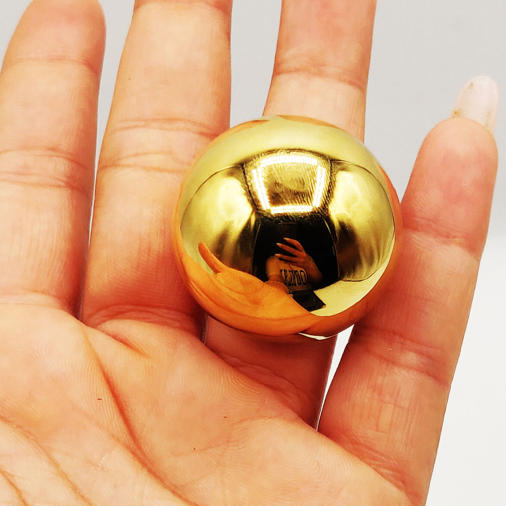 Bague Grosse Boule Dorée Luxe