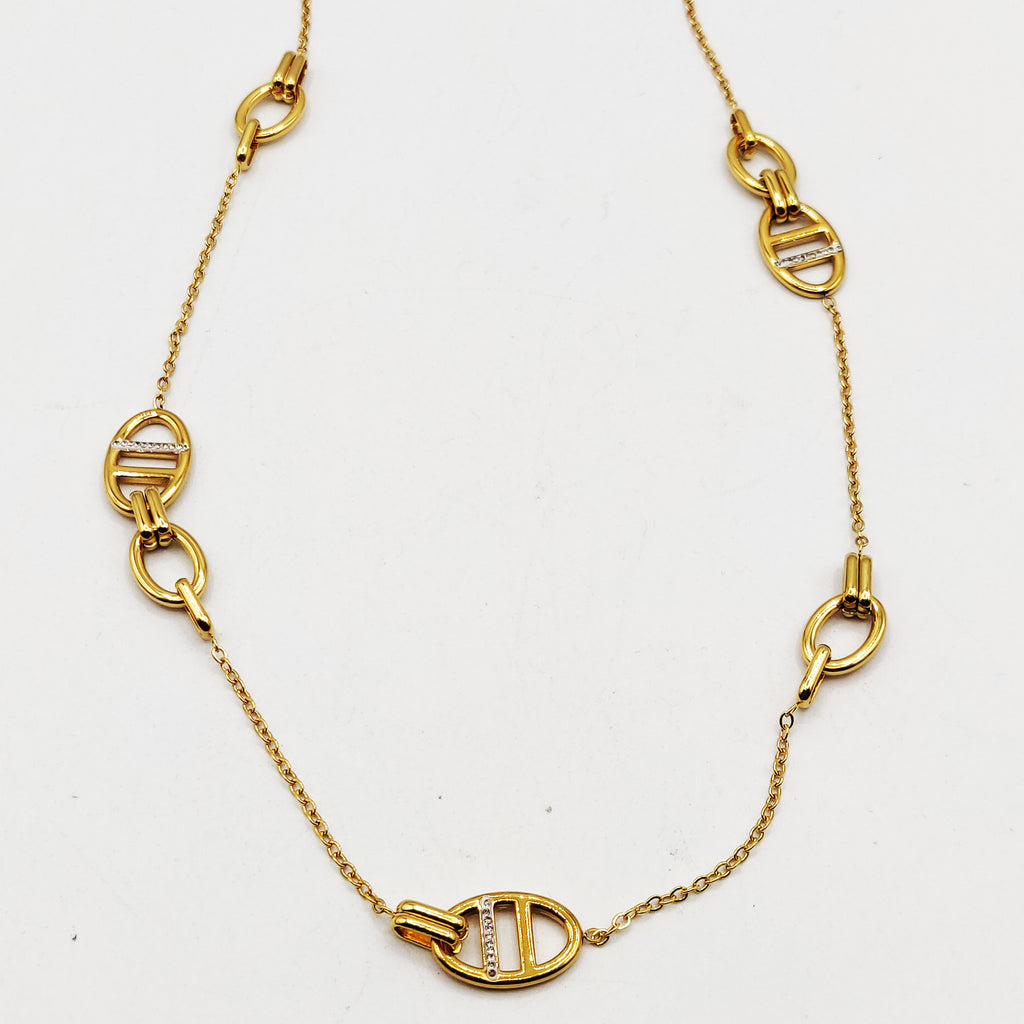 Collier / Sautoir Multi H Luxe Cristaux