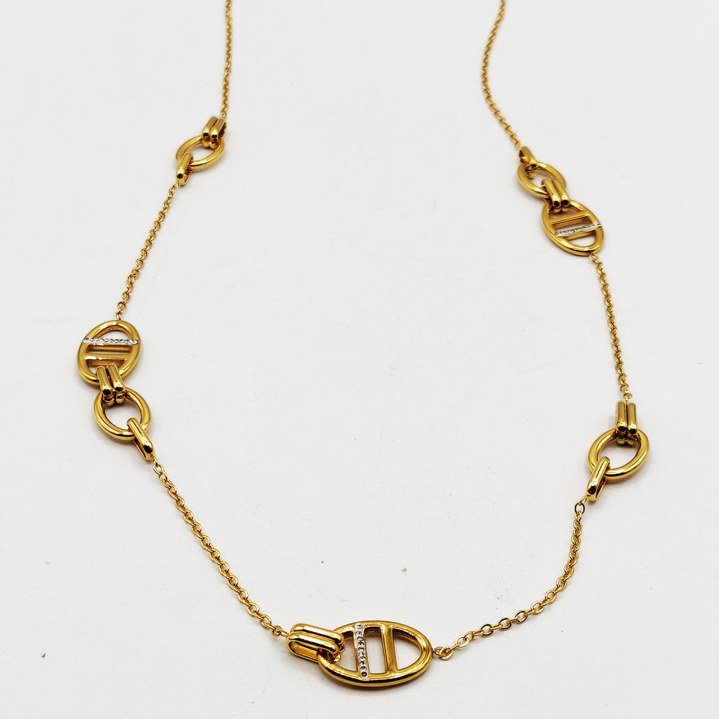 Collier / Sautoir Multi H Luxe Cristaux