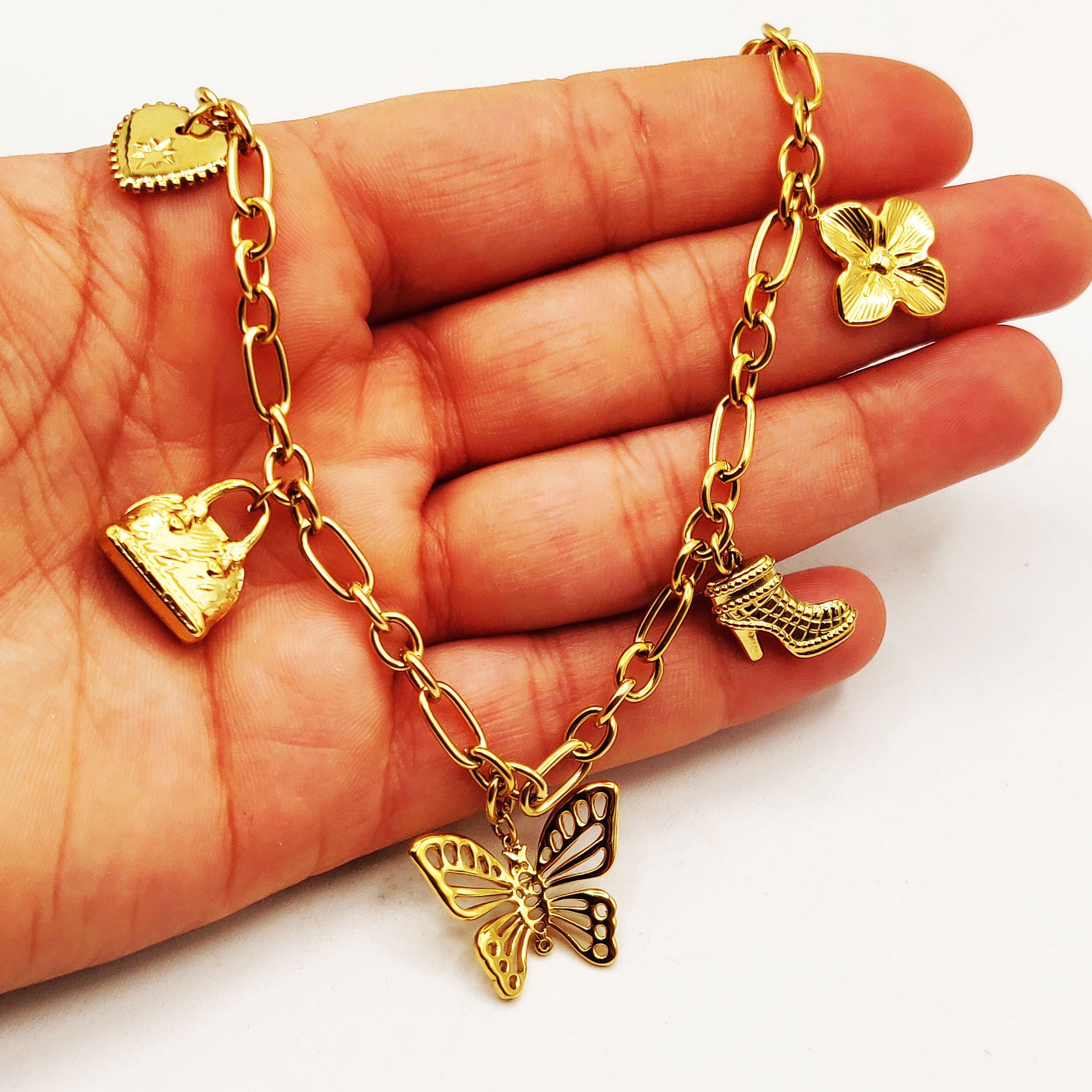 Collier Chaîne Bibelots Papillon Luxe