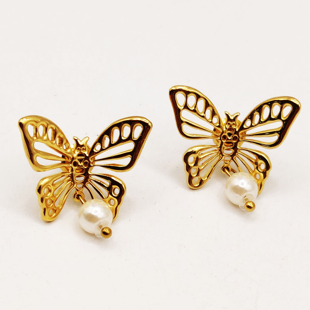 Boucles d'oreilles Chaîne Bibelots Papillon Luxe