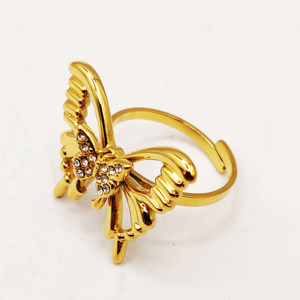 Bague Chaîne Bibelots Papillon Luxe