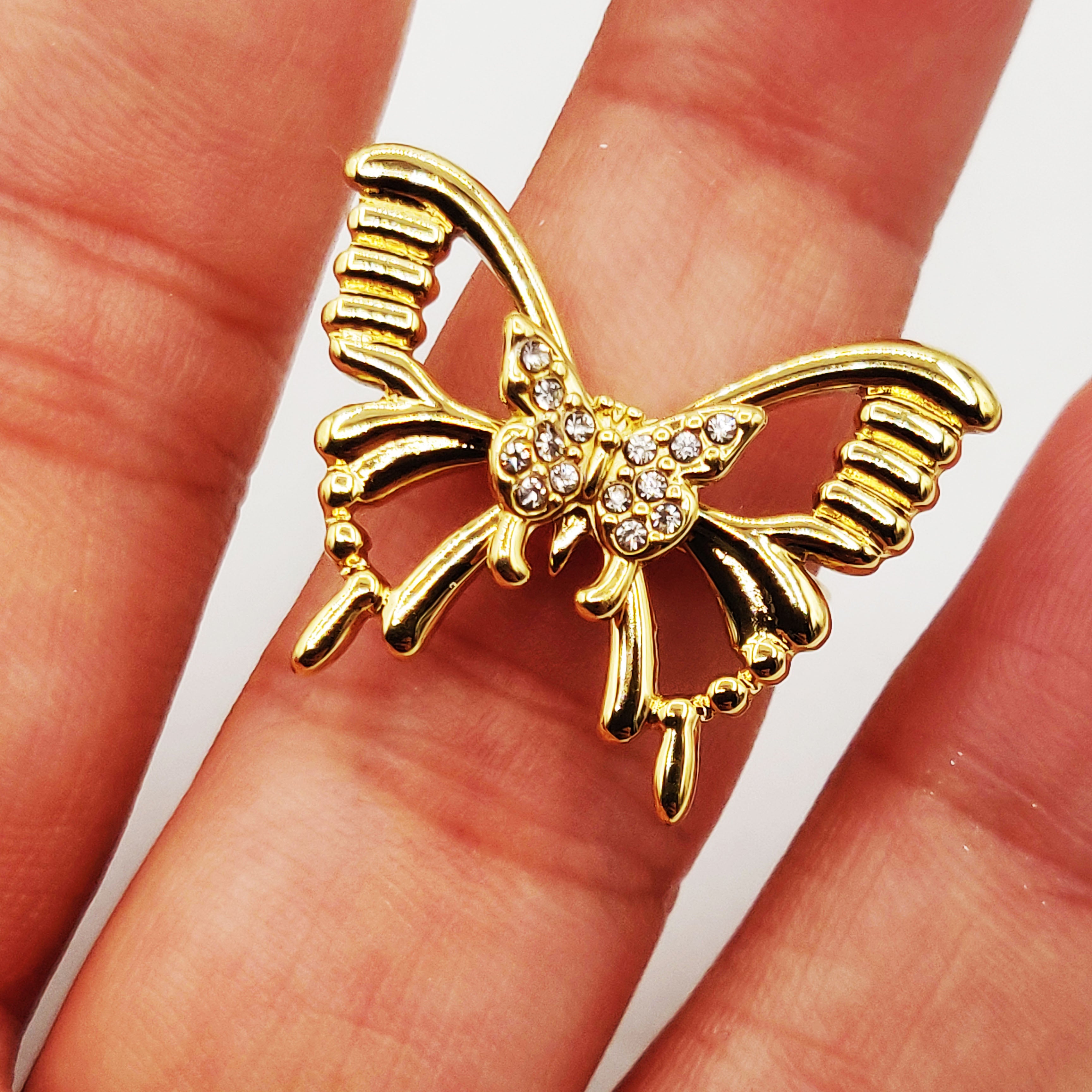 Bague Chaîne Bibelots Papillon Luxe