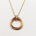 Collier Anneaux Tricolores Luxe