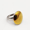 Bague Cercle Argentée et Dorée Luxe