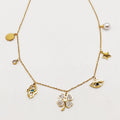 Collier Trèfle Multi Pendentifs Variés