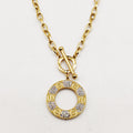 Collier Chaîne Cercle Prestige Vis et Cristaux Luxe
