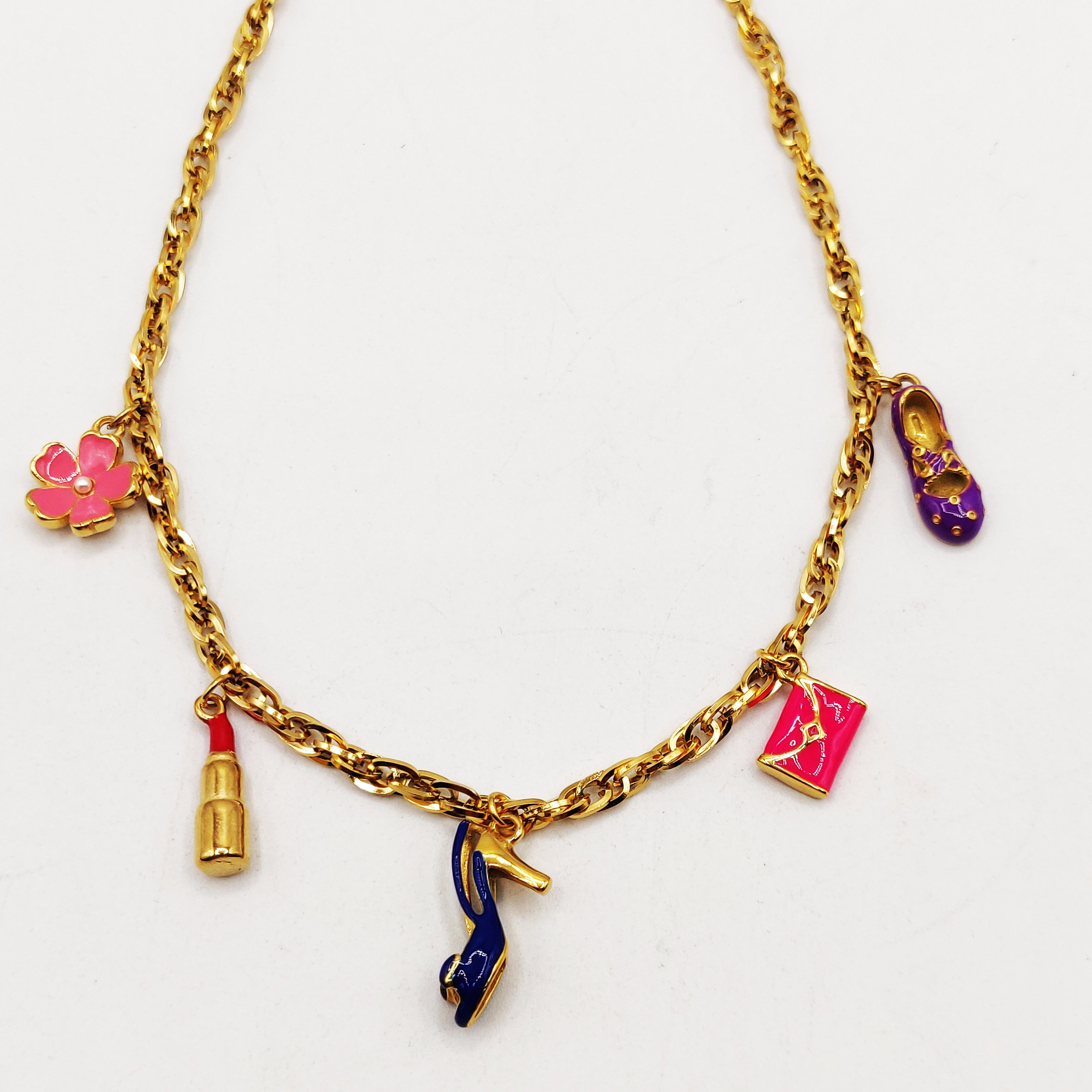 Collier Chaîne Bibelots Beauté Colorés Luxe