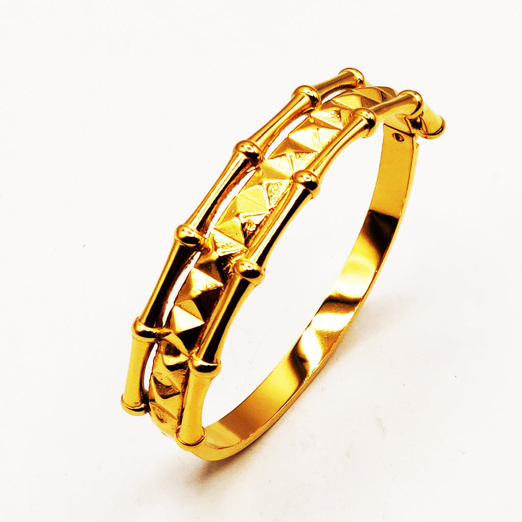 Bracelet Rigide Os et Multi Pics Luxe