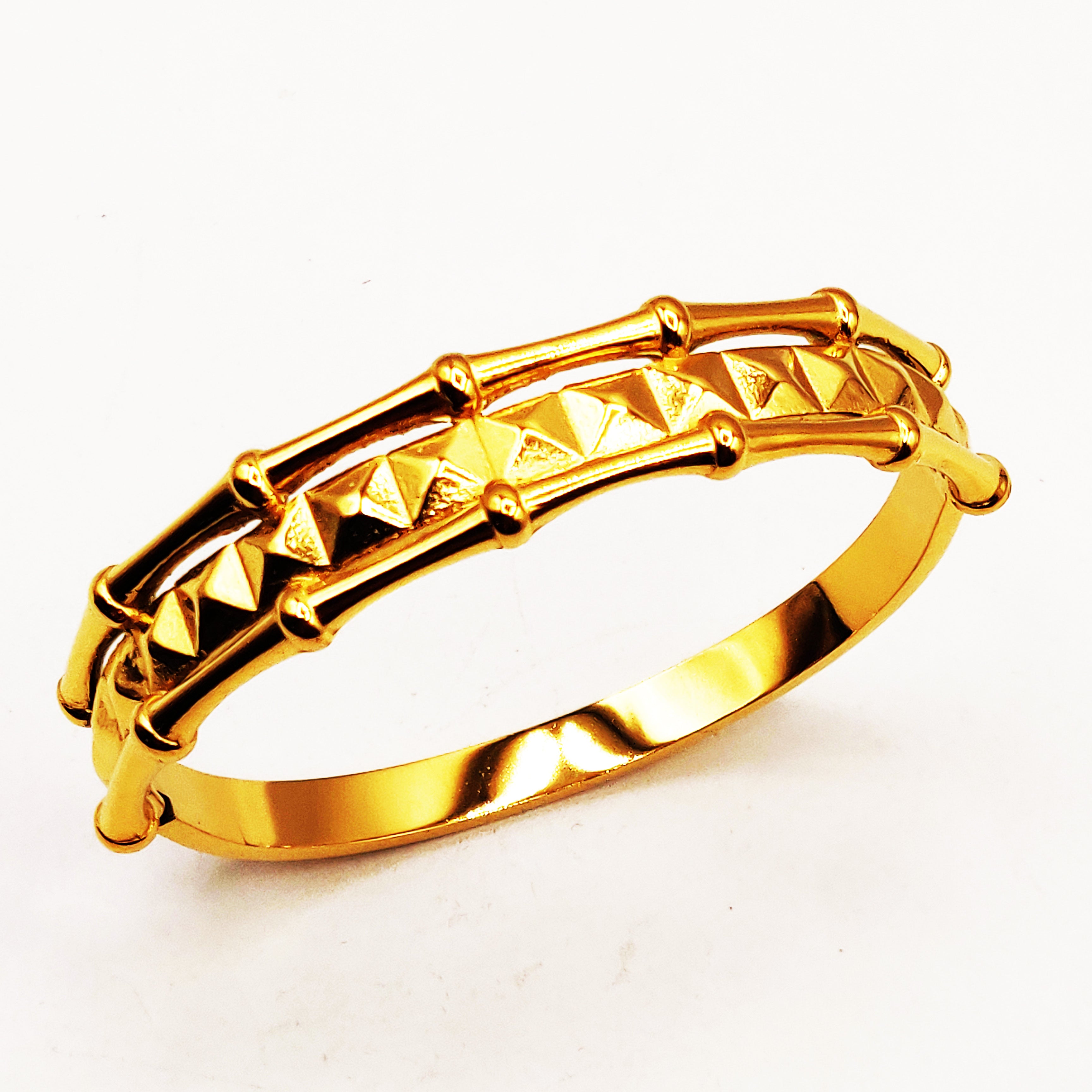 Bracelet Rigide Os et Multi Pics Luxe