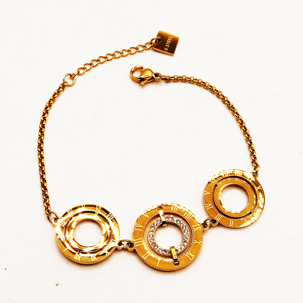 Bracelet Maillons Grands Pendentifs Rafinity Luxe