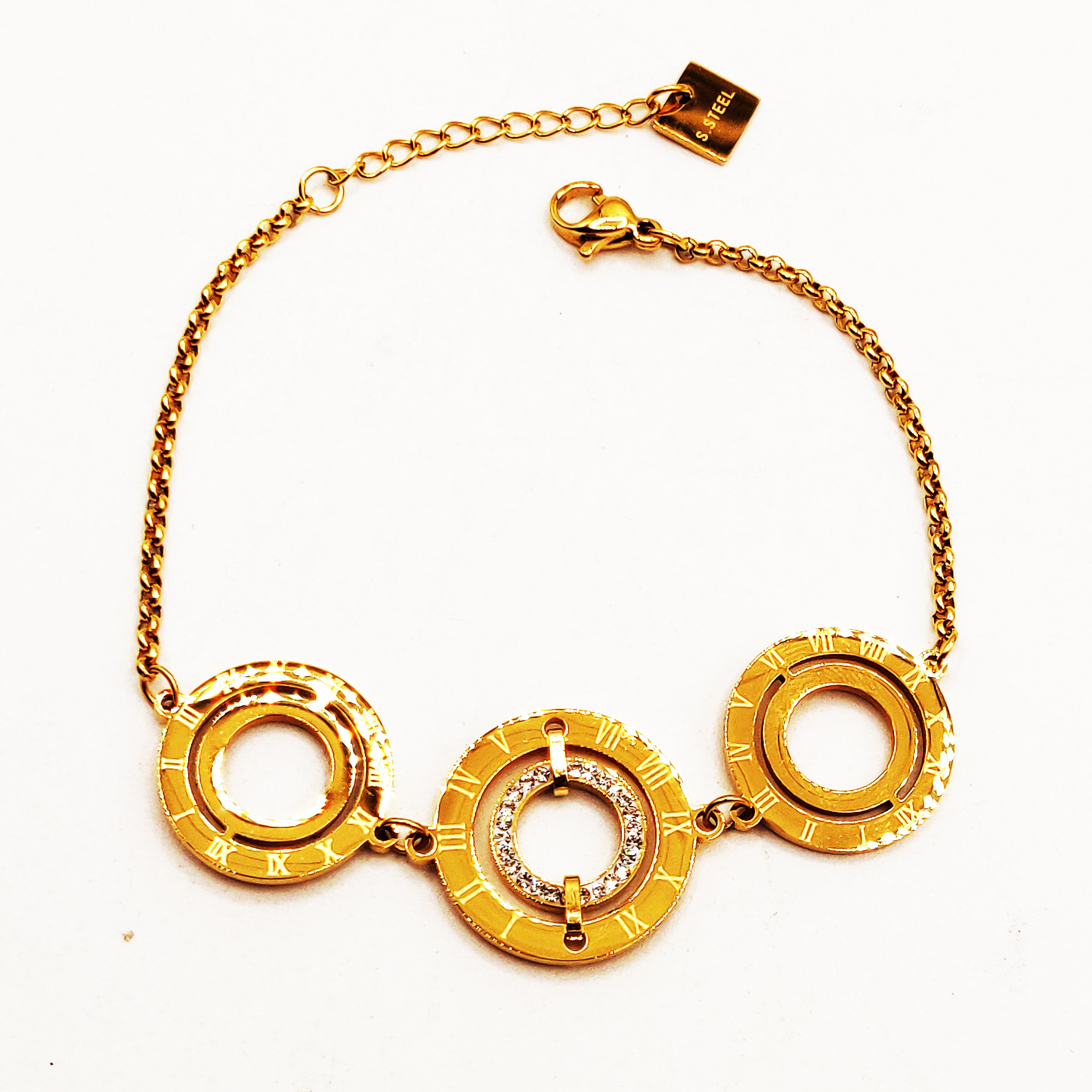 Bracelet Maillons Grands Pendentifs Rafinity Luxe