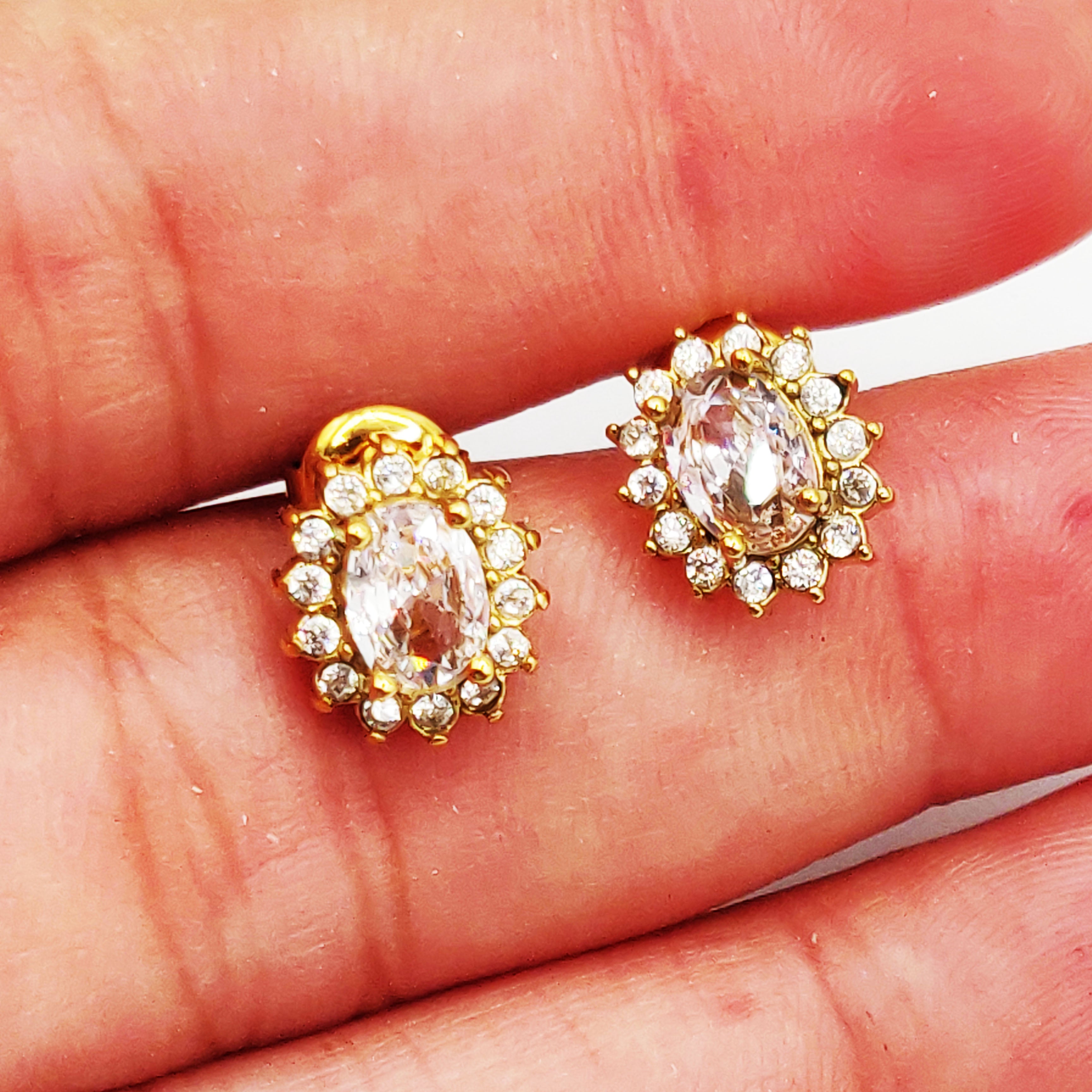 Boucles d'oreilles Grand Soleil Cristaux Luxe