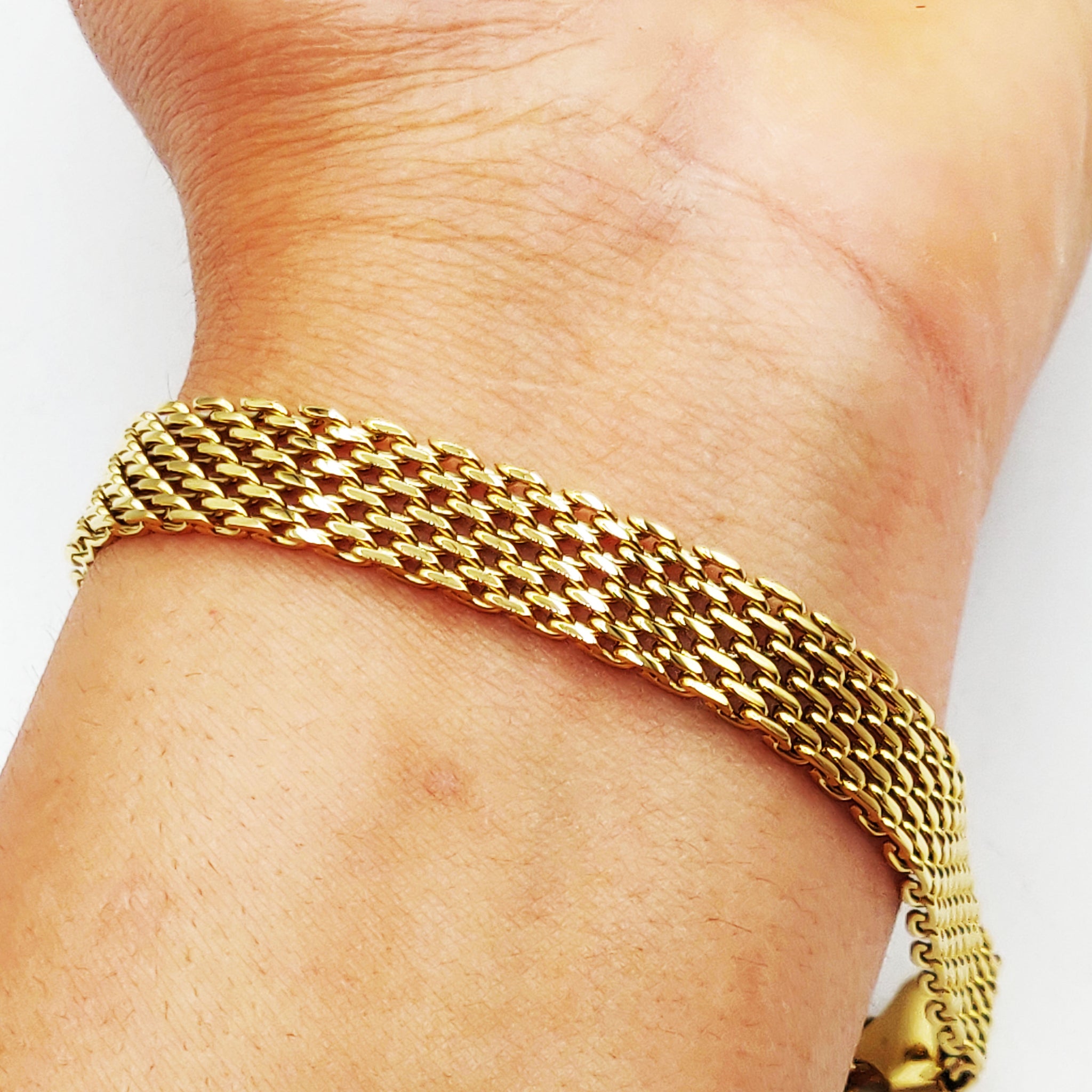 Bracelet Maille Large Luxe