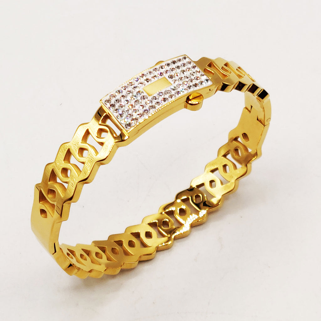 Bracelet Rigide Chaîne Monte Carlo Luxe