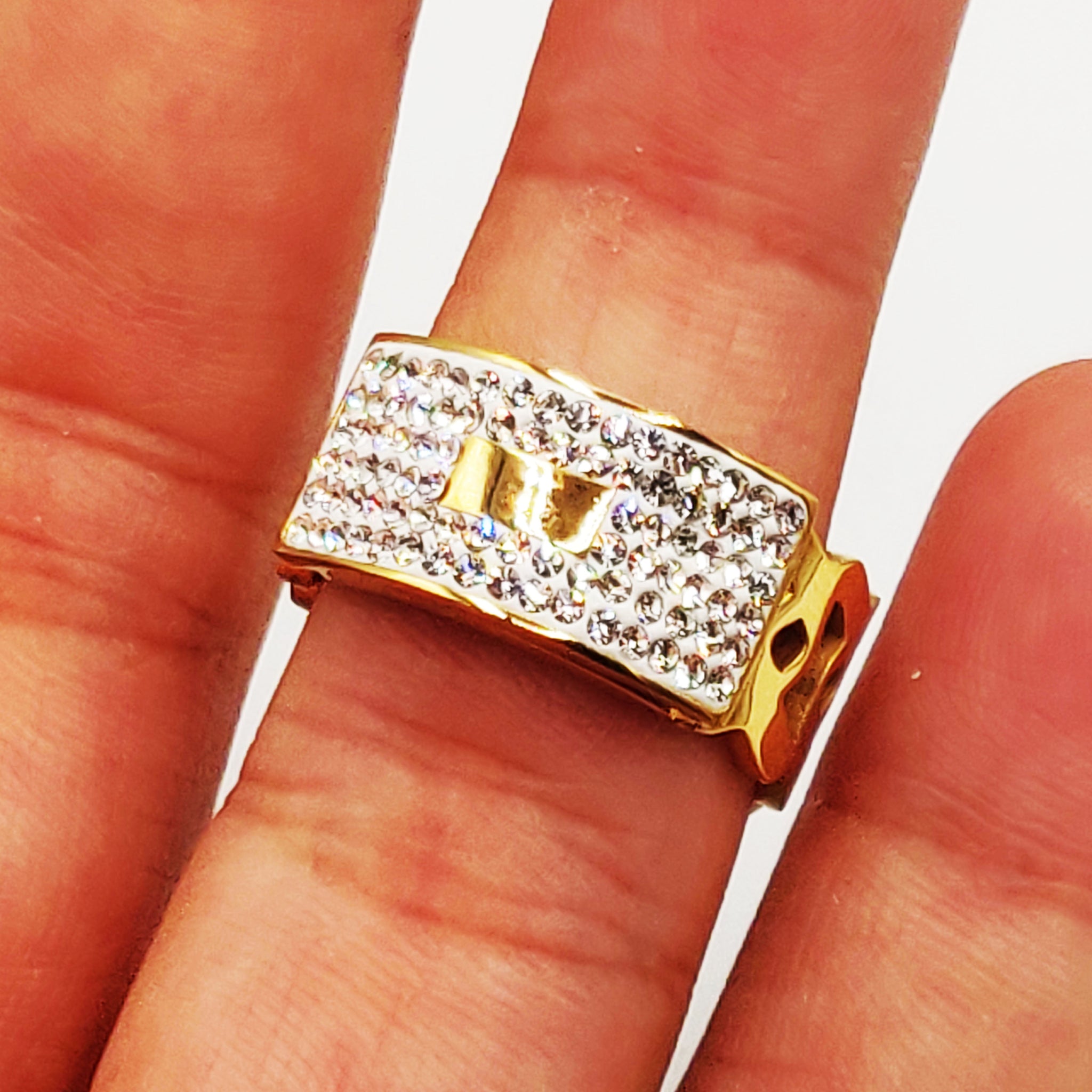 Bague Chaîne Monte Carlo Luxe