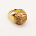 Bague Boule Cristaux Prodigieuse Luxe