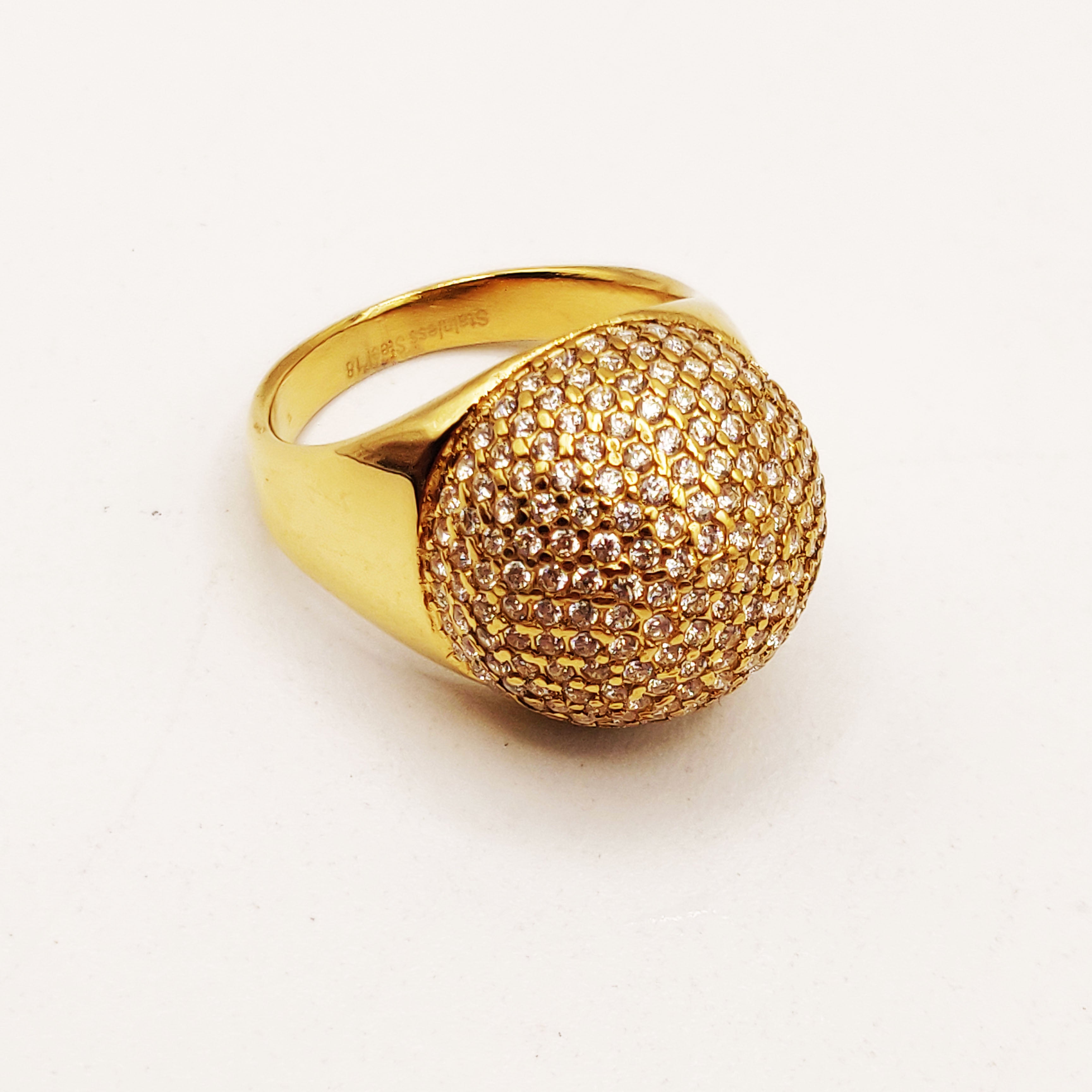 Bague Boule Cristaux Prodigieuse Luxe
