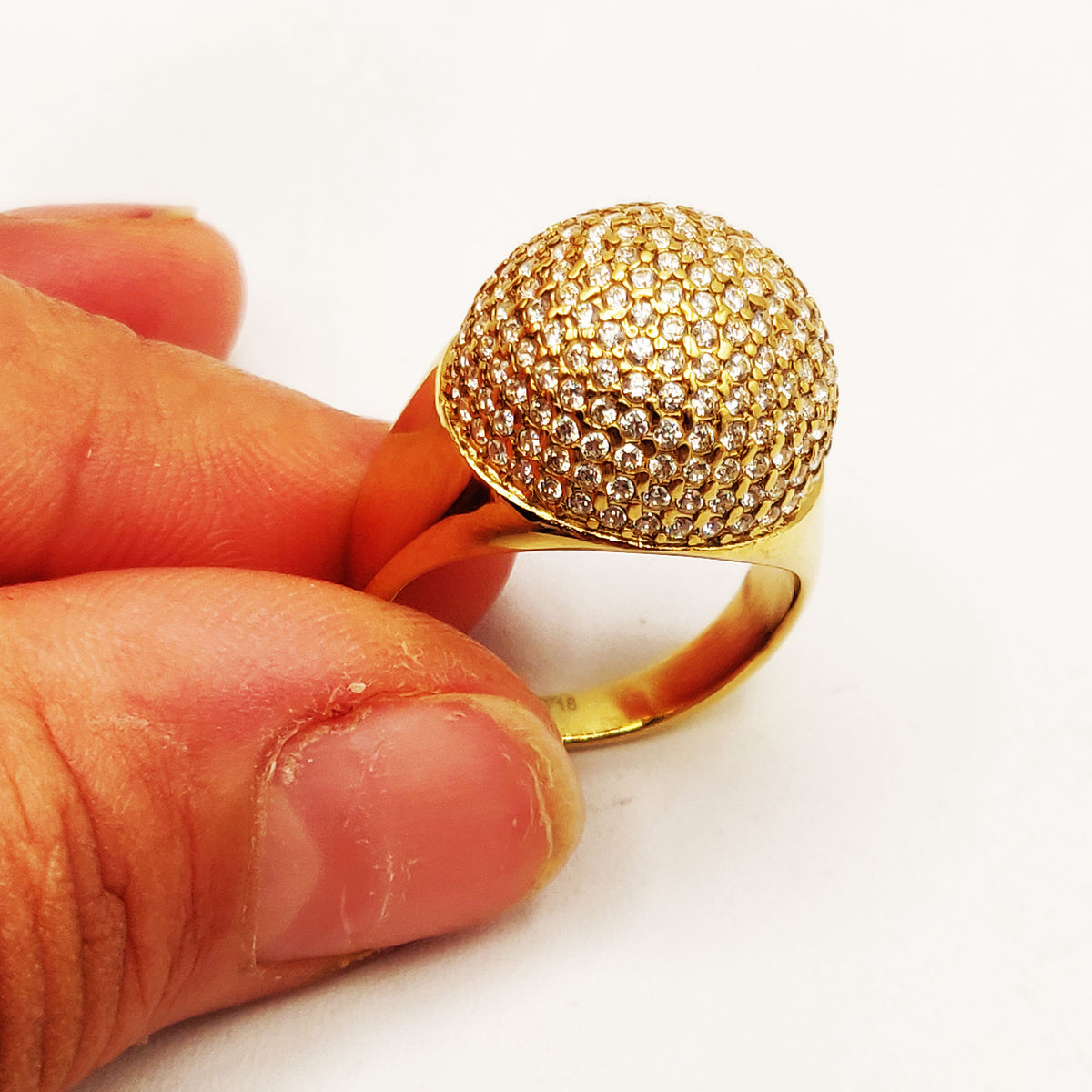Bague Boule Cristaux Prodigieuse Luxe