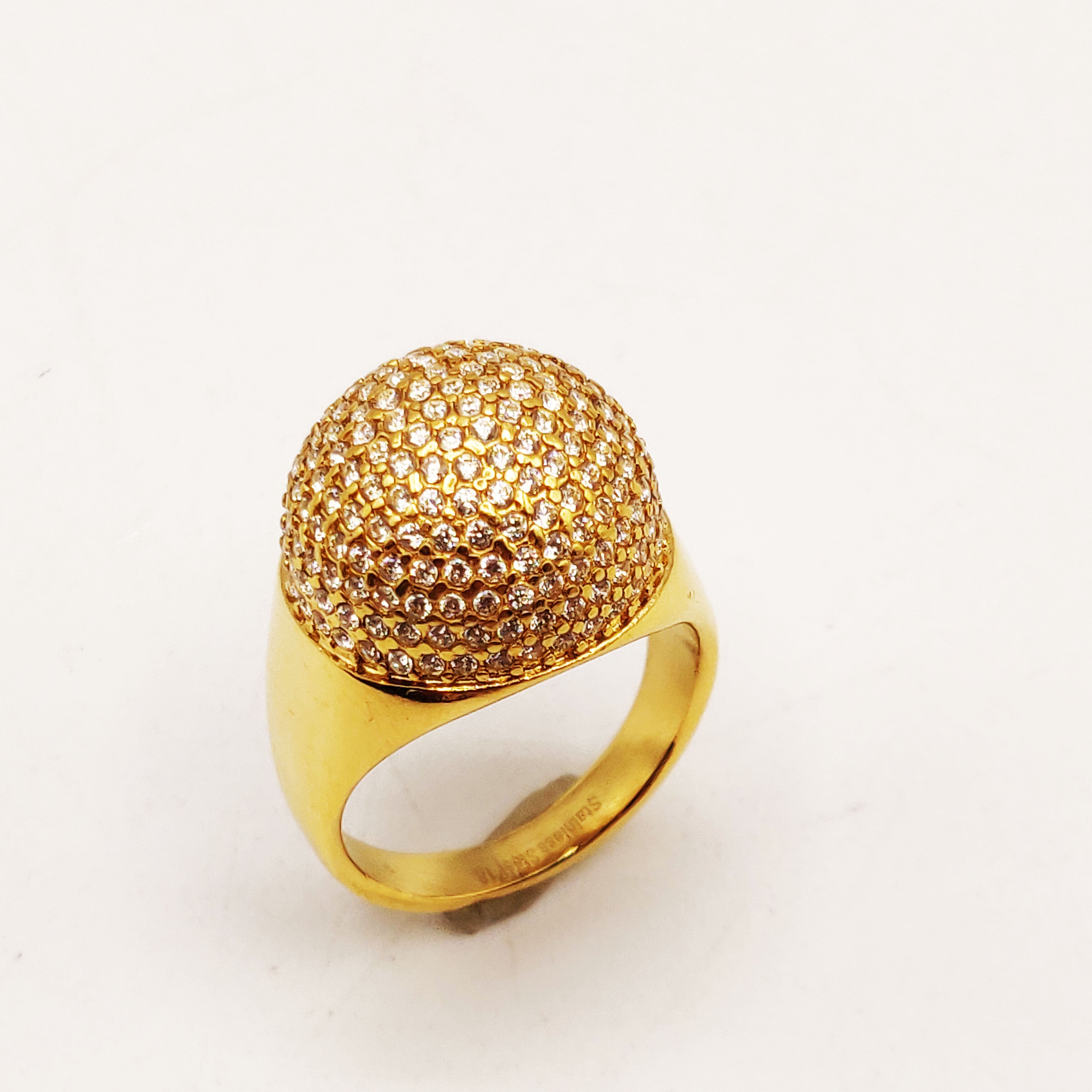 Bague Boule Cristaux Prodigieuse Luxe