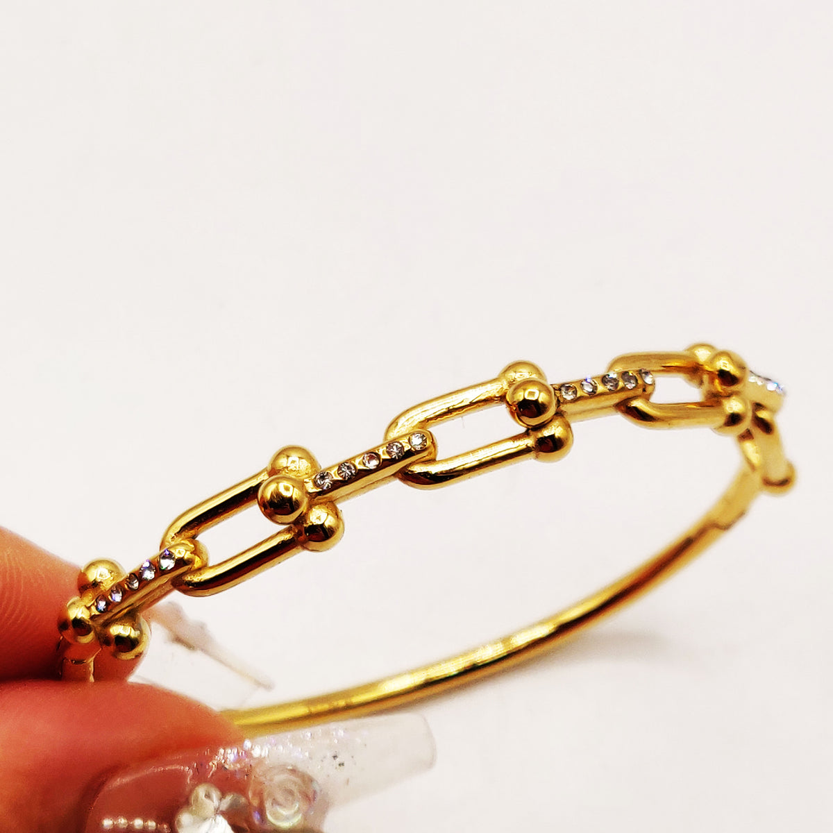 Bracelet Rigide Multi T Luxe Cristaux