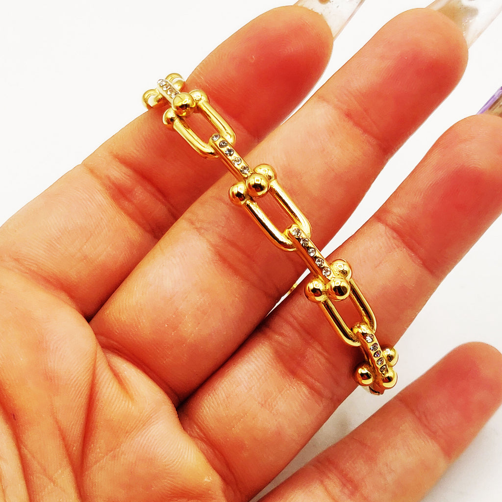 Bracelet Rigide Multi T Luxe Cristaux