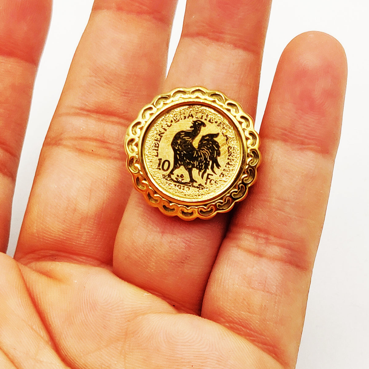 Bague Louise Coq Tour Coeurs Luxe