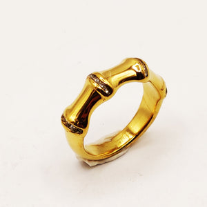 Bague Os Simple Cristaux