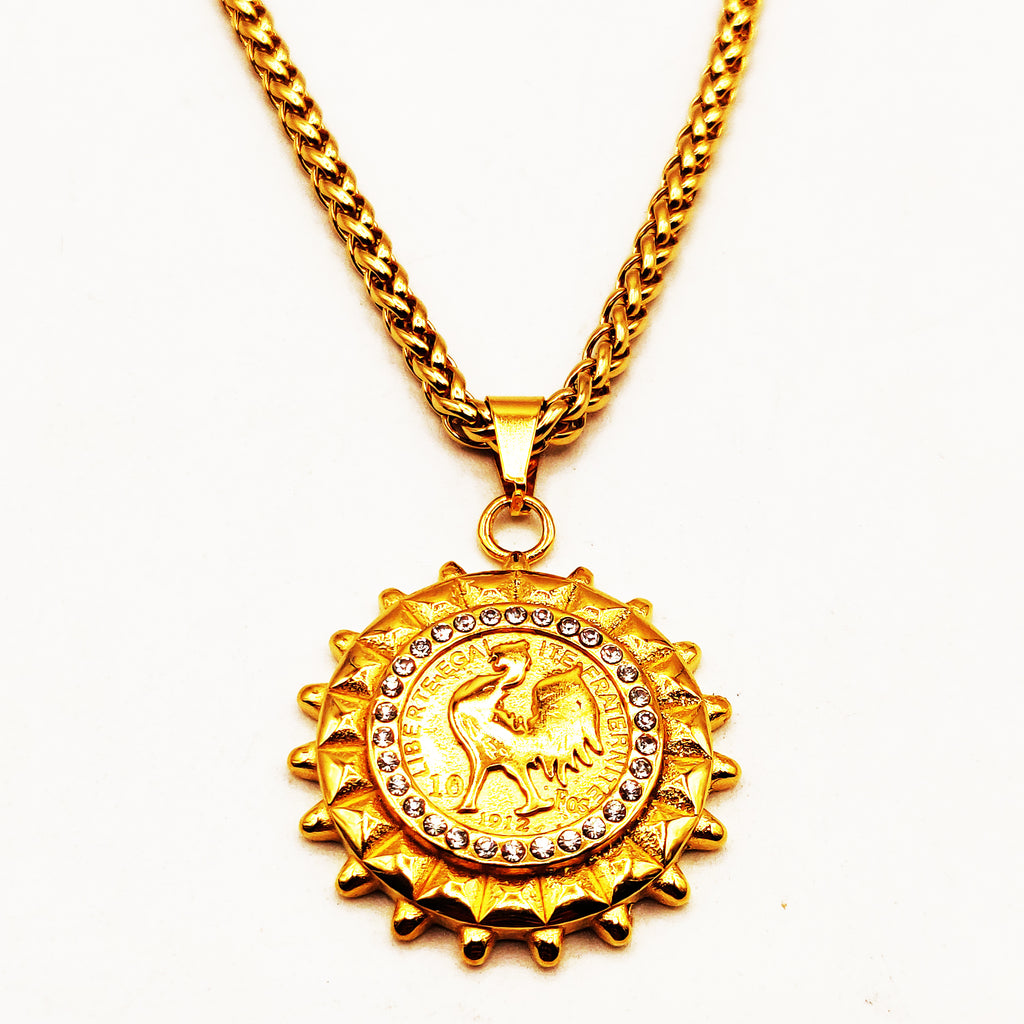 Collier Torsade Louise Coq Multi Pics Luxe