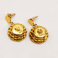 Boucles d'oreilles Torsade Louise Coq Vagues Haut Luxe