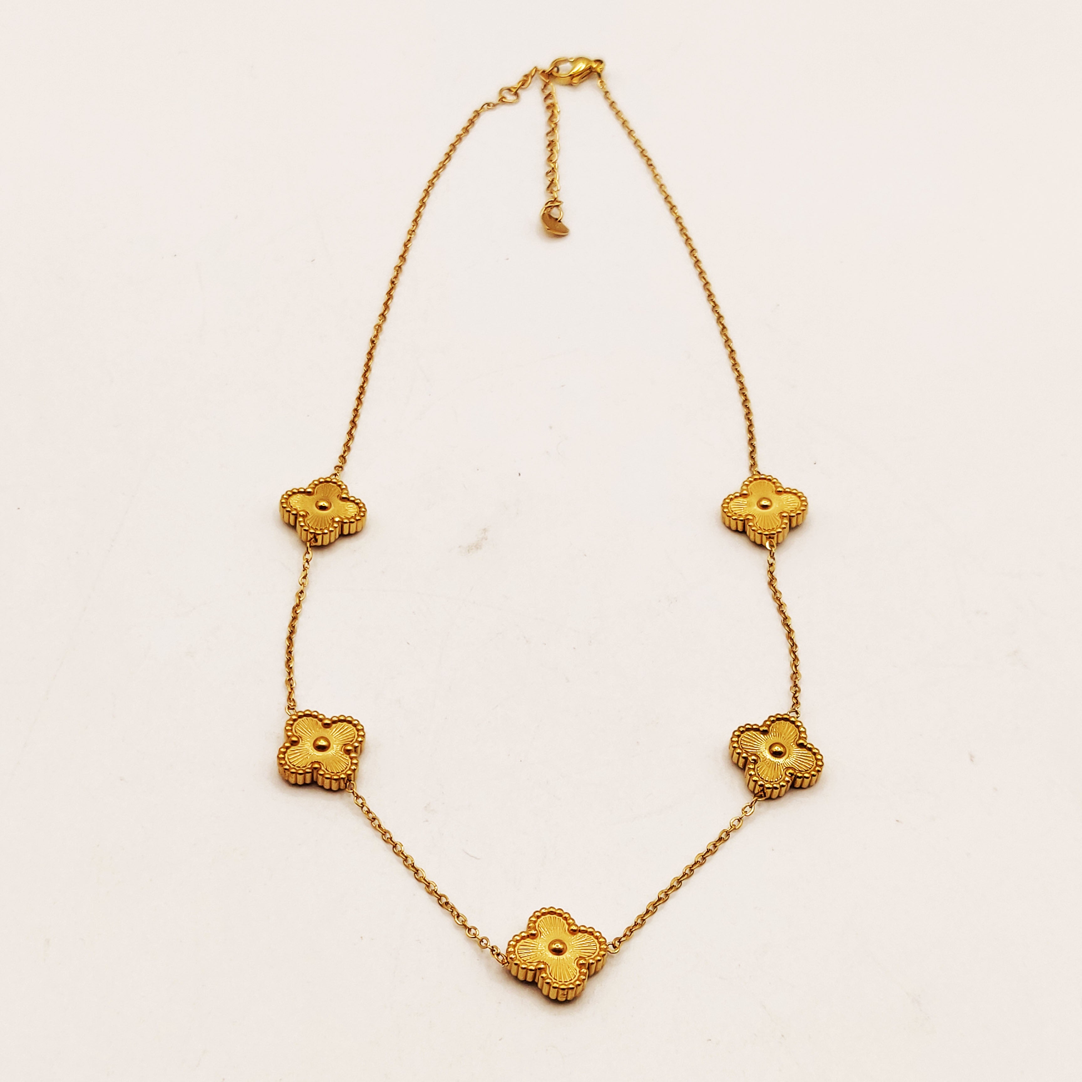 Collier Trèfles Luxe Dorés