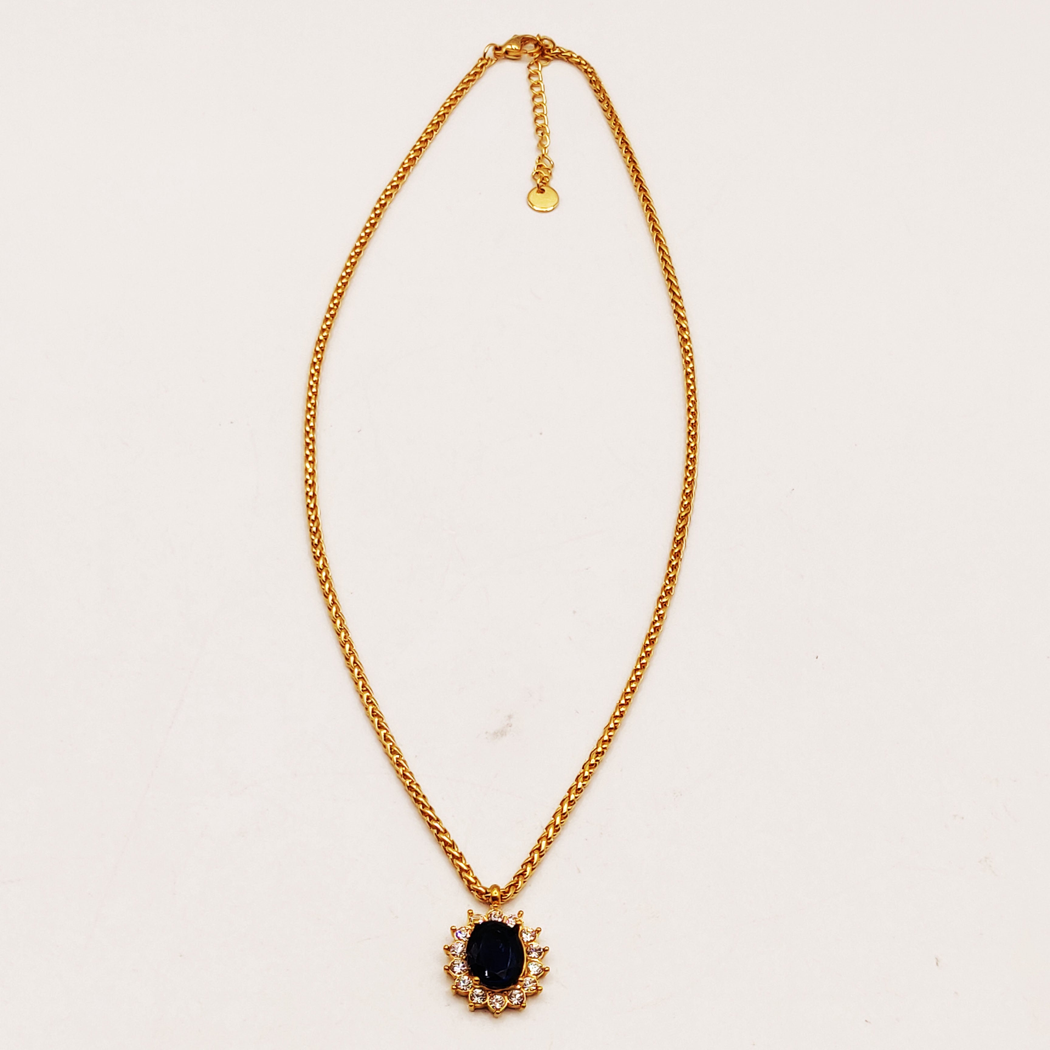 Collier Torsade Grand Soleil Bleu Tour Cristaux Luxe
