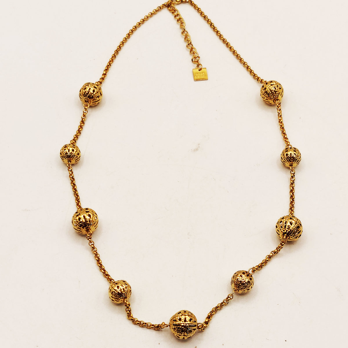 Collier Maillons Boules Trouées Luxe