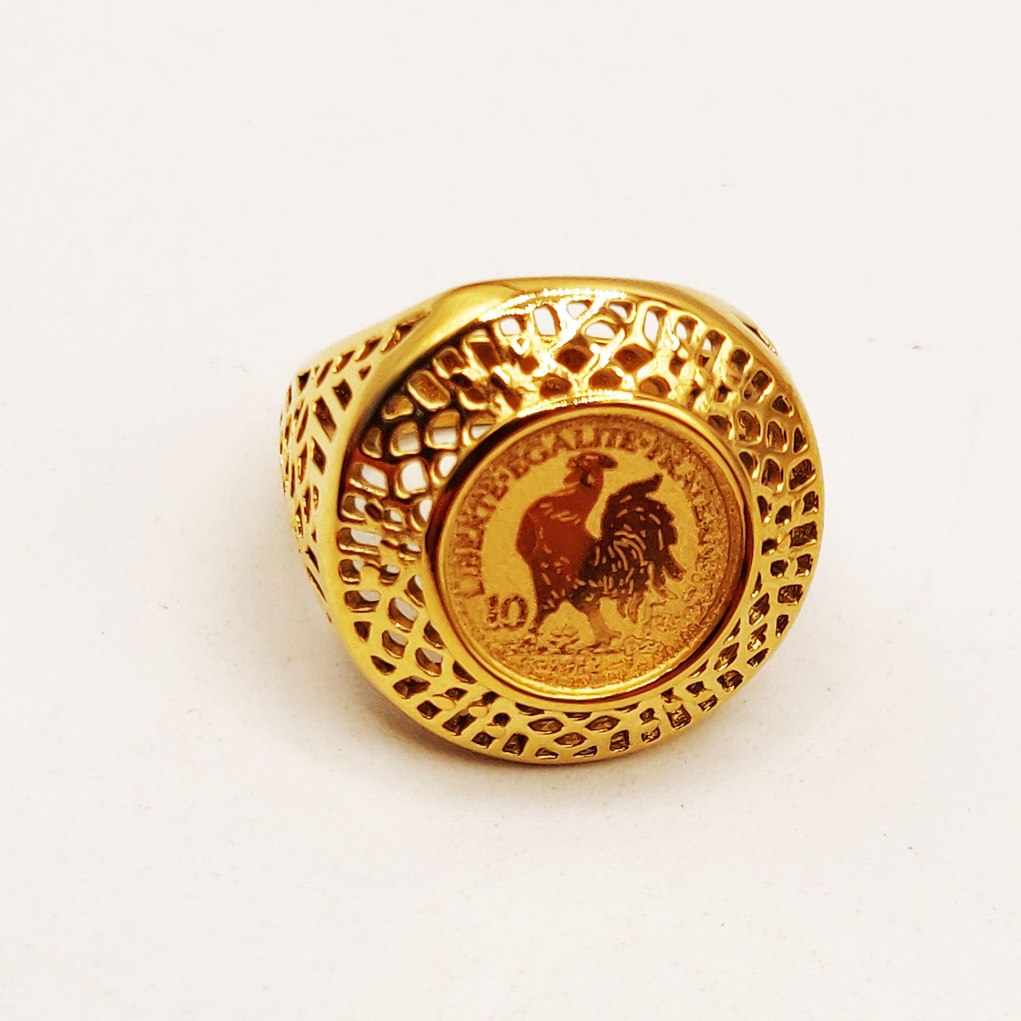 Bague Torsade Louise Coq Tour Trous Luxe