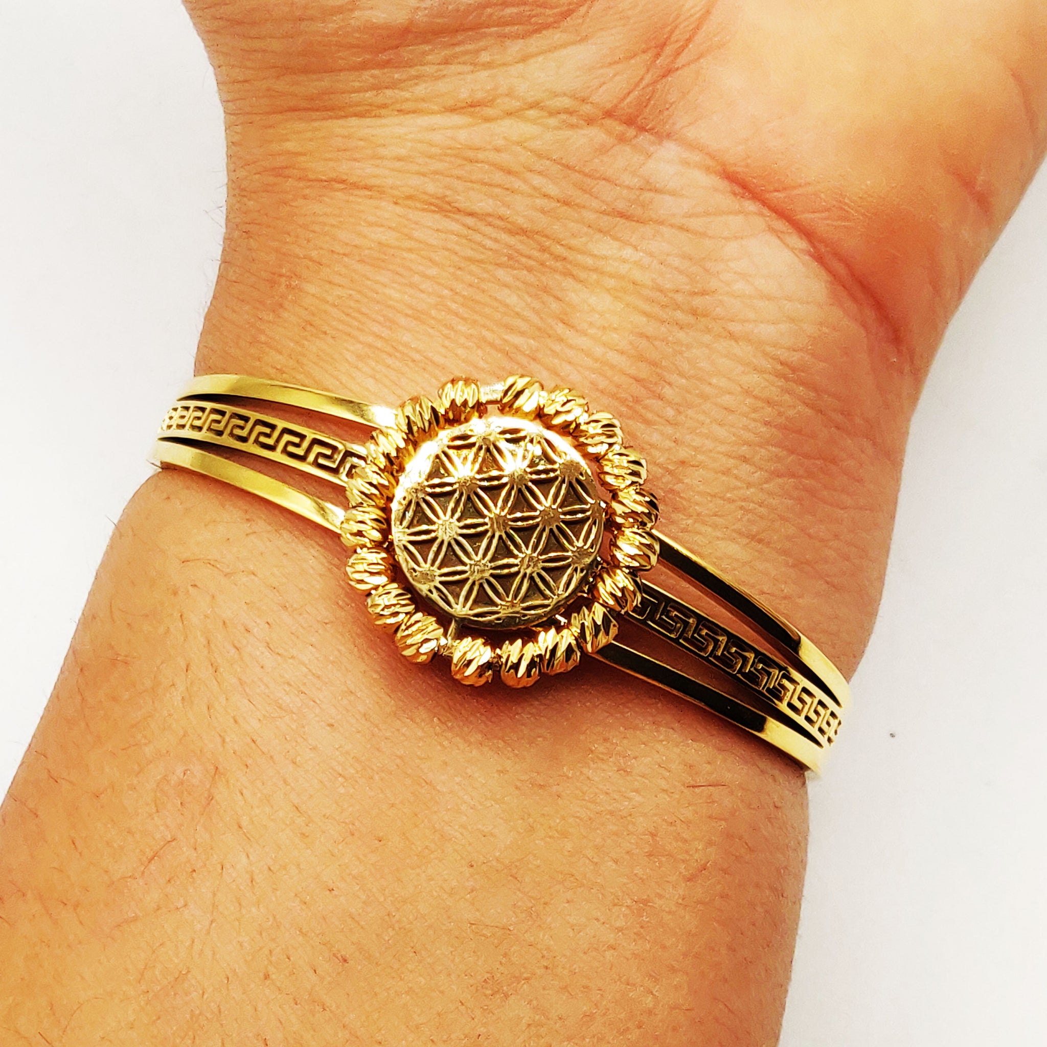 Bracelet Rigide Boules V Luxe