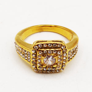 Bague Carrée Full Cristaux