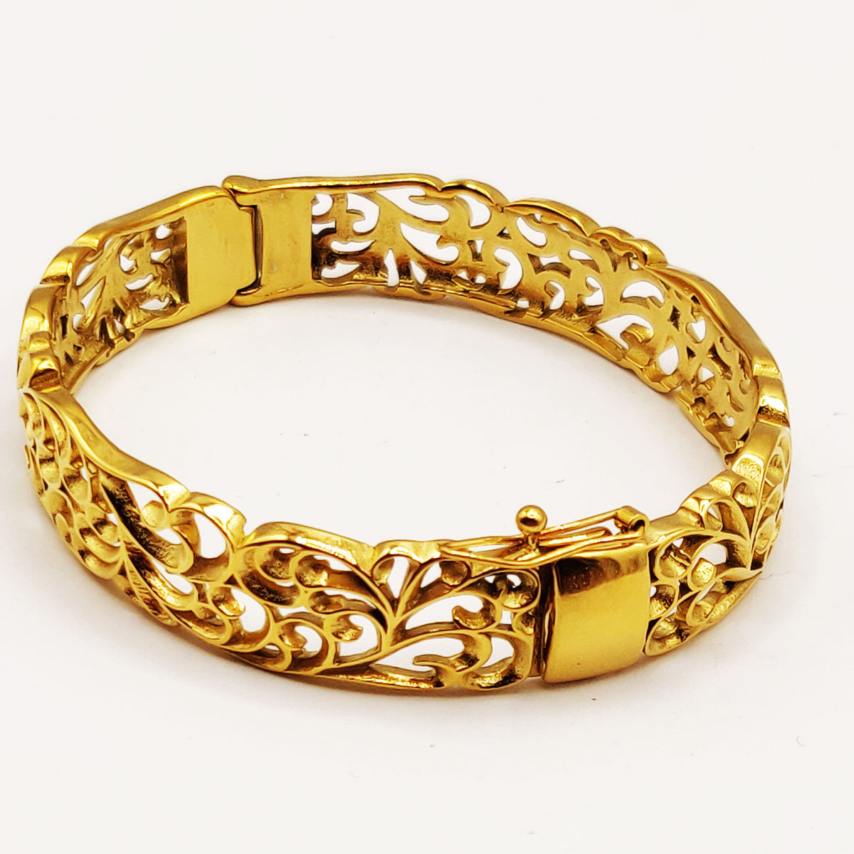Bracelet Rigide Motifs Orientaux Luxe