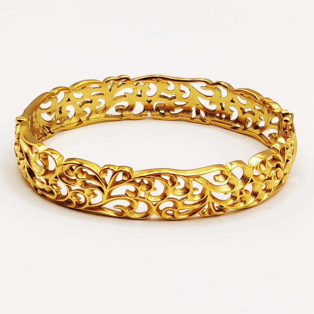 Bracelet Rigide Motifs Orientaux Luxe