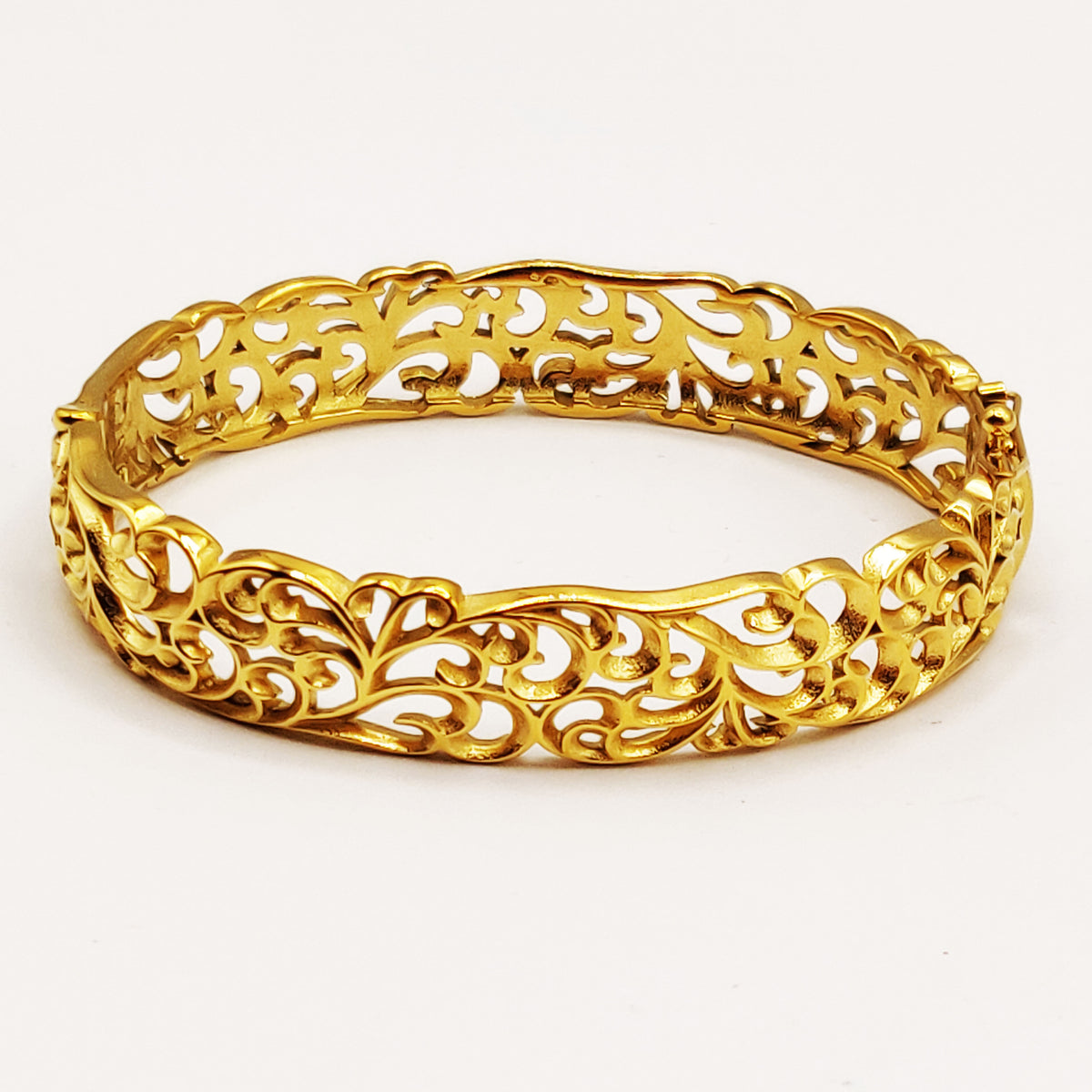 Bracelet Rigide Motifs Orientaux Luxe