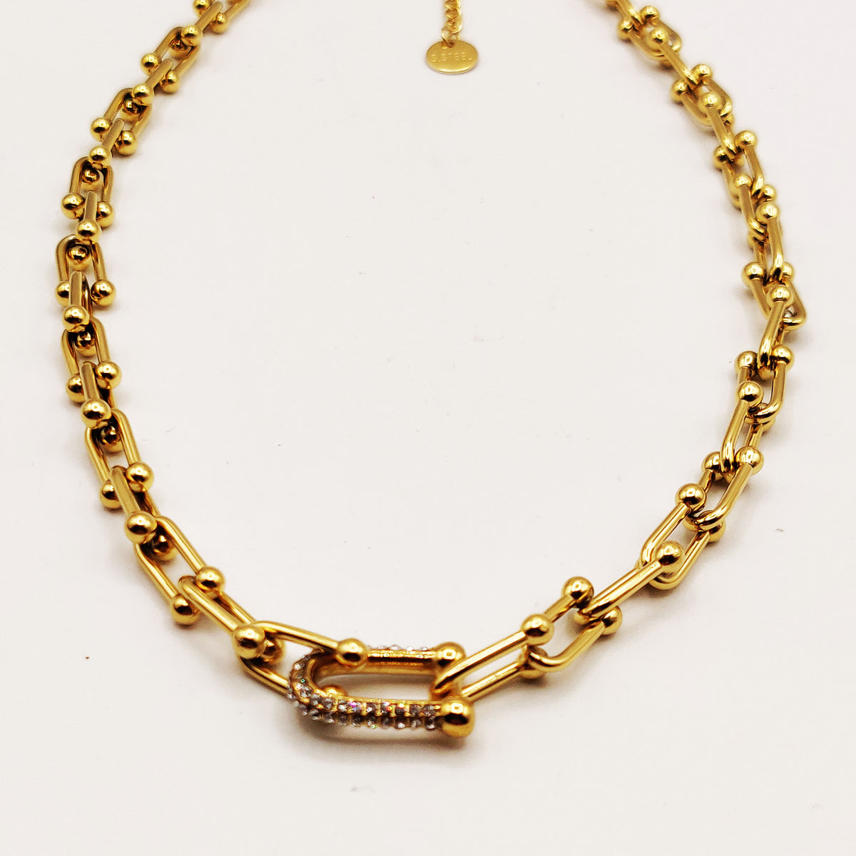 Collier Grand T Luxe Cristaux Luxe