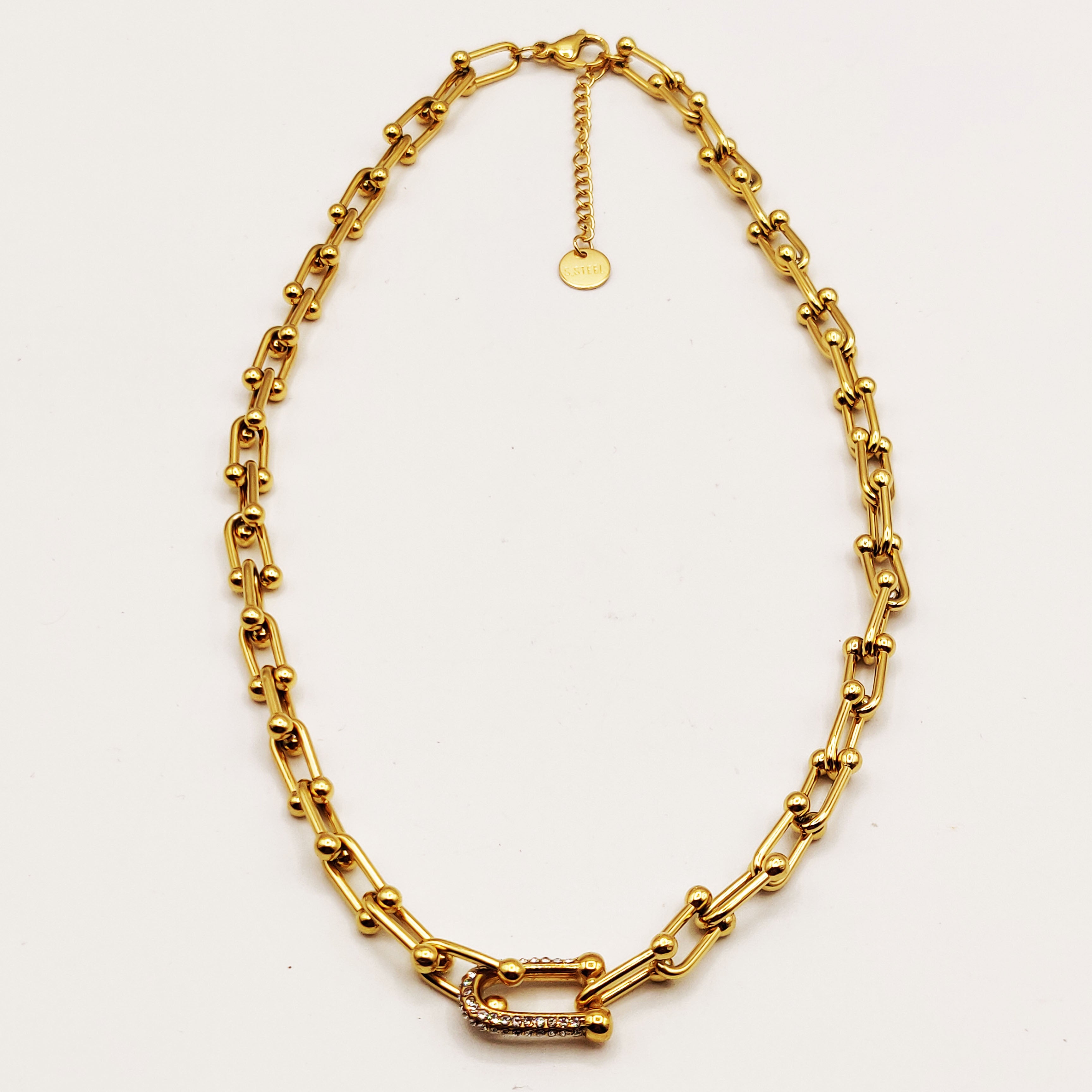 Collier Grand T Luxe Cristaux Luxe