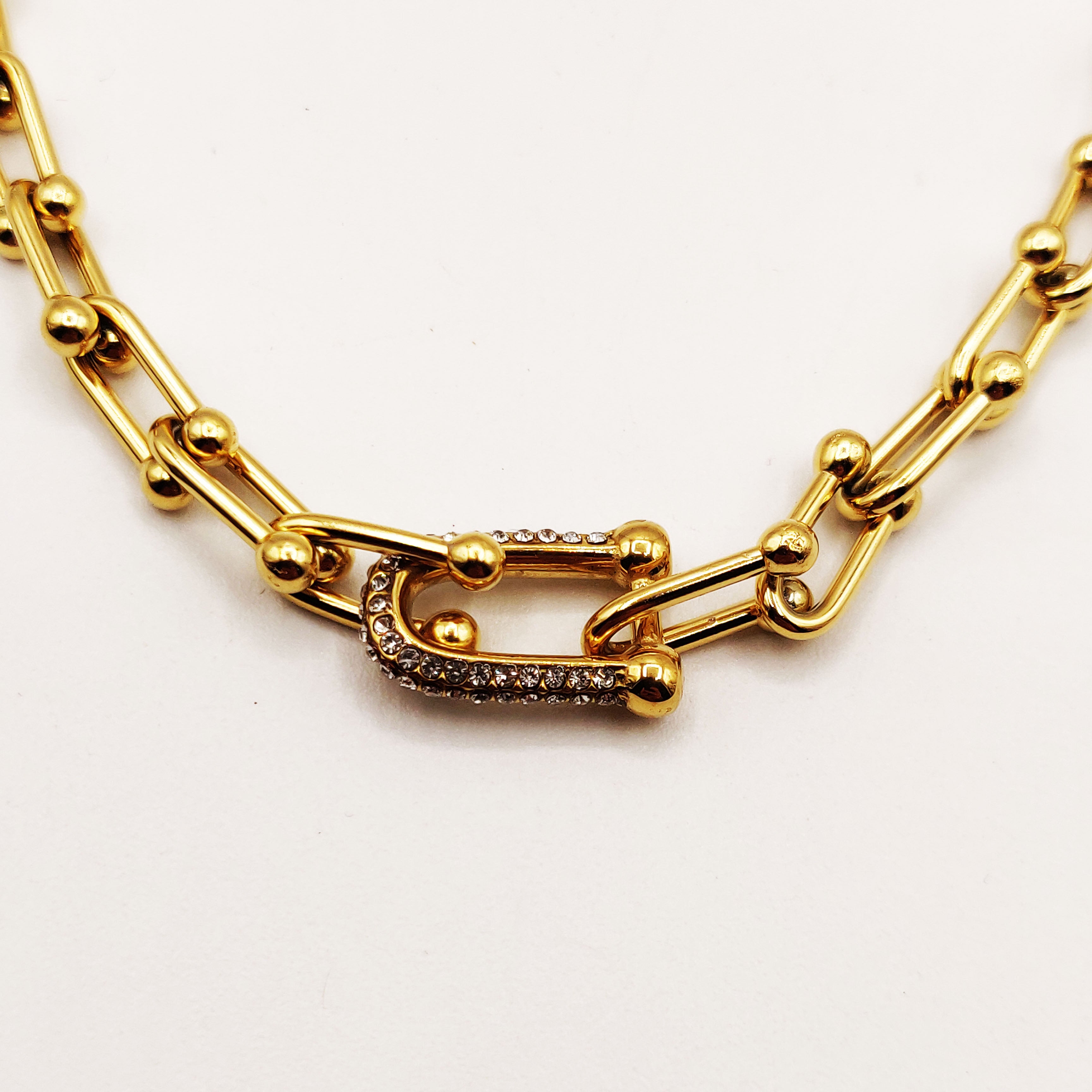 Collier Grand T Luxe Cristaux Luxe