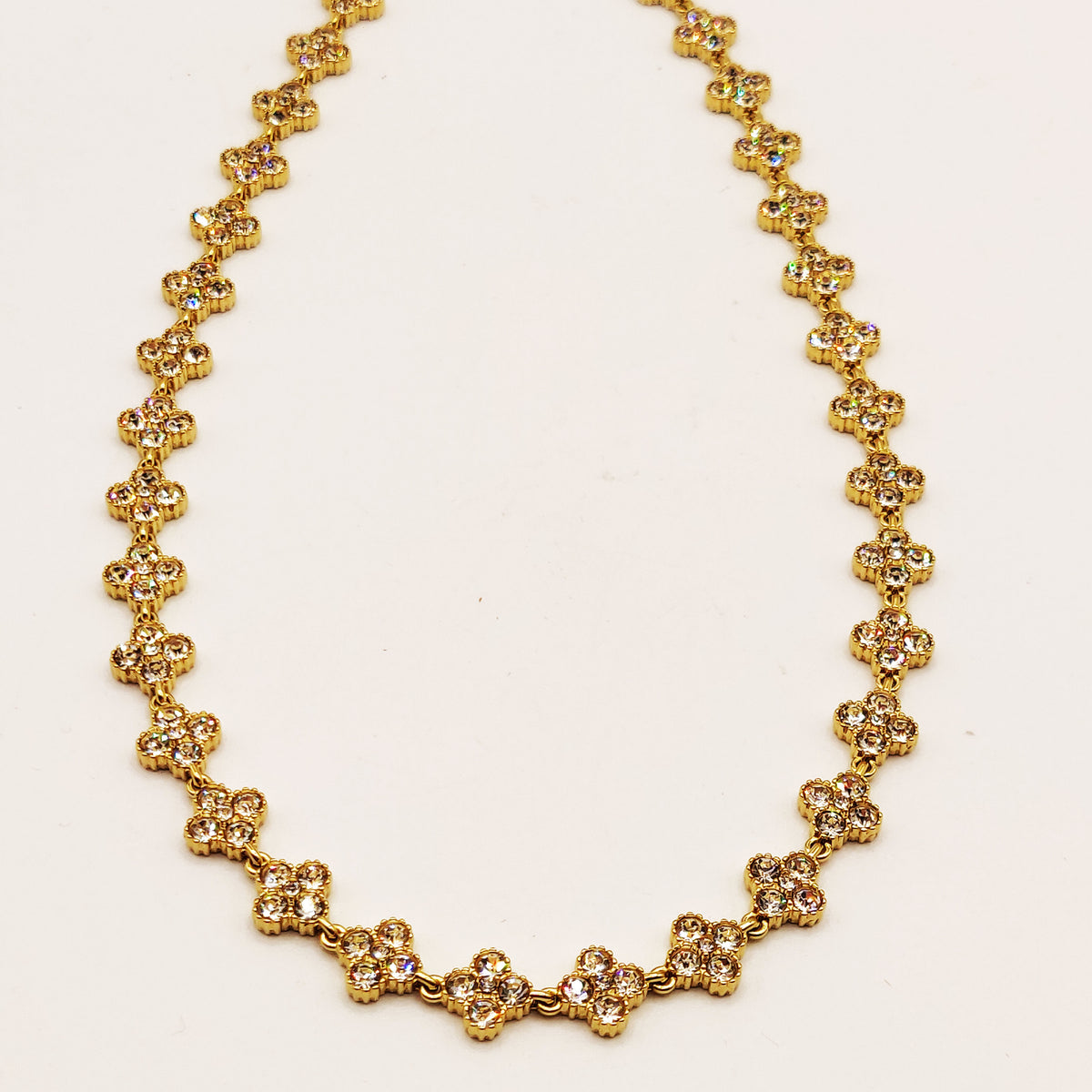 Collier Multi Trèfles 4 Cristaux Luxe