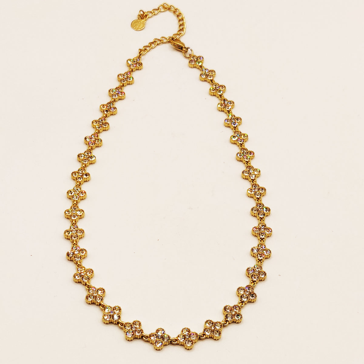 Collier Multi Trèfles 4 Cristaux Luxe