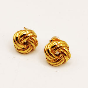 Boucles d'oreilles Torsade Boule de Noeuds Luxe