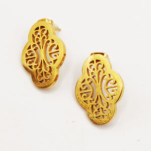 Boucles d'oreilles Trèfles Orientaux Luxe