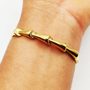 Bracelet Rigide Queue de Scorpion Cristaux Luxe