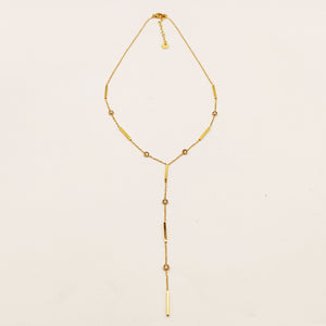 Collier Multi Barres et Cristaux Luxe